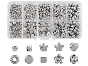 Opakowanie Koraliki DIY srebrne