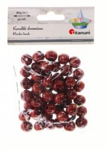 Opakowanie Koraliki drewniane brązowe 50szt