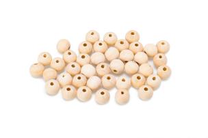Opakowanie Koraliki drewniane naturalne 10mm