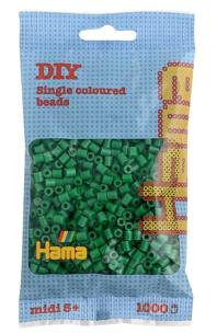 Opakowanie Koraliki Midi w woreczku 1000el zielone