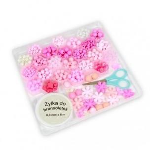 Opakowanie Koraliki odcienie różu 594el