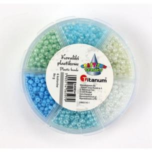 Opakowanie Koraliki plastikowe 3mm 6 kolorów