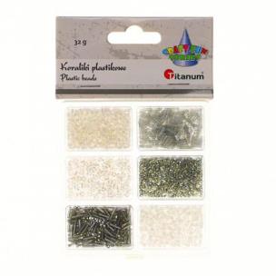 Opakowanie Koraliki plastikowe 6 rozmiarów 32g