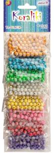 Opakowanie Koraliki plastikowe 6mm 8 kolorów x 6g