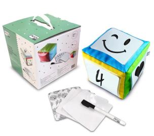 Opakowanie Kostka edukacyjna z kieszeniami + karty + pisak