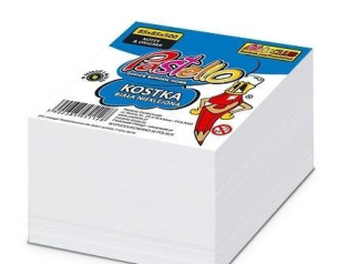 Opakowanie Kostka nieklejona ECO 85x85x50mm biała