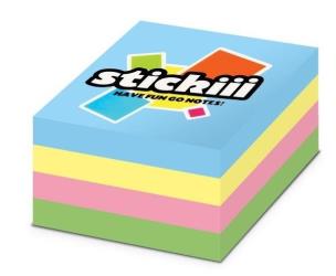 Kostka samoprzylepna 76x76mm 400K 4 kolory pastel. Wydawca: Alfa Pastello. Multiszop.pl Opakowanie Kostka samoprzylepna 76x76mm 400K 4 kolory pastel