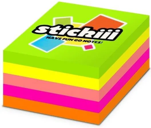 Kostka samoprzylepna 76x76mm 400K 5 kolorów neon. Wydawca: Alfa Pastello. Multiszop.pl Opakowanie Kostka samoprzylepna 76x76mm 400K 5 kolorów neon