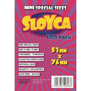 Koszulki Mini Special 51x76mm (100szt) SLOYCA. Wydawca: SLOYCA. Multiszop.pl Opakowanie Koszulki Mini Special 51x76mm (100szt) SLOYCA