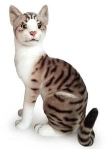 Opakowanie Kot siedzący białoszary 30cm