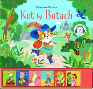 Kot w butach. Słucham baśni. Autor: Korolkiewicz Elżbieta. Multiszop.pl Okładka książki Kot w butach. Słucham baśni
