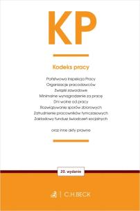 Okładka książki KP. Kodeks pracy oraz ustawy towarzyszące wyd. 20