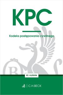 Okładka książki KPC. Kodeks postępowania cywilnego wyd. 63
