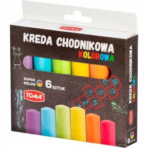 Opakowanie Kreda chodnikowa kolorowa 6 kol.