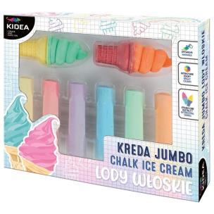 Opakowanie Kreda jumbo lody włoskie 8 elementów KIDEA