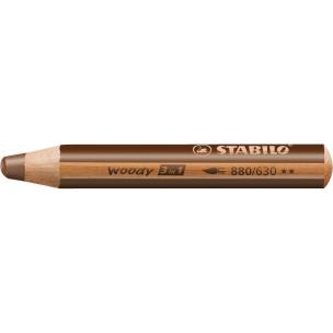 Opakowanie Kredka drewniana woody 3w1 brązowa STABILO