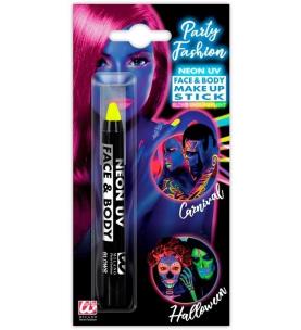 Kredka neonowa do makijażu Aqua żółta. Wydawca: Widmann. Multiszop.pl Opakowanie Kredka neonowa do makijażu Aqua żółta