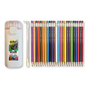 Opakowanie Kredki automat 24 kolory + temperówka PENMATE