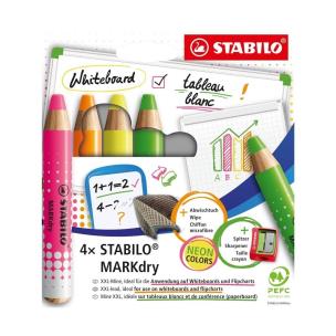 Opakowanie Kredki do tablic suchościeralnych 4kol. STABILO