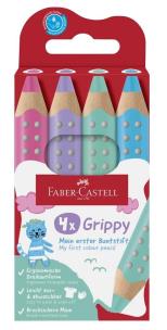 Opakowanie Kredki Grippy pastelowe 4kol FABER CASTELL