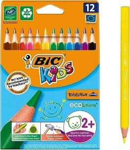 Opakowanie Kredki Kids Evolution Triangle ECO 12szt BIC