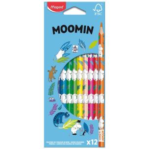Opakowanie Kredki Muminki 12szt MAPED