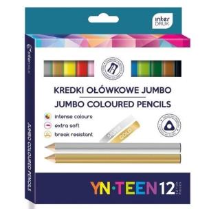 Opakowanie Kredki Noster Jumbo Gold trójkątne 12 kol