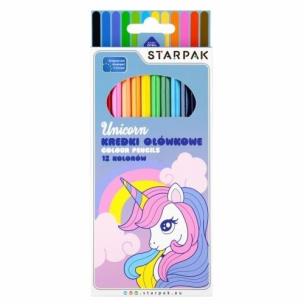 Kredki ołówkowe 12 kolorów Unicorn. Wydawca: Starpak. Multiszop.pl Opakowanie Kredki ołówkowe 12 kolorów Unicorn
