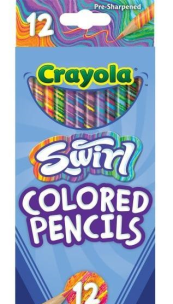 Kredki ołówkowe Swirl 12 kolorów CRAYOLA. Wydawca: Crayola. Multiszop.pl Opakowanie Kredki ołówkowe Swirl 12 kolorów CRAYOLA
