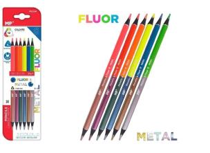 Kredki ołówkowe trójkątne 12 kolorów 6szt. Wydawca: MP Main Paper. Multiszop.pl Opakowanie Kredki ołówkowe trójkątne 12 kolorów 6szt