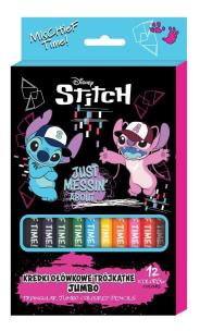 Opakowanie Kredki ołówkowe trójkątne Jumbo Stitch 12 kolorów