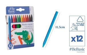 Opakowanie Kredki plastikowe 12 kolorów