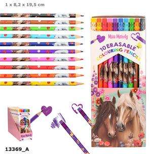 Opakowanie Kredki ścieralne Miss Melody 10 kolorów 13369A