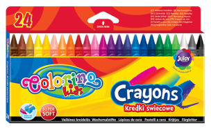 Opakowanie Kredki świecowe Colorino 24 kolorów