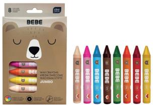 Opakowanie Kredki świecowe Jumbo Bebe Friends 8 kolorów