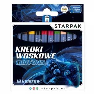Kredki woskowe 12 kolorów Pad. Wydawca: Starpak. Multiszop.pl Opakowanie Kredki woskowe 12 kolorów Pad
