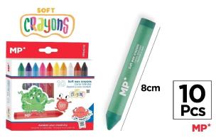 Opakowanie Kredki woskowe miękkie 10 kolorów