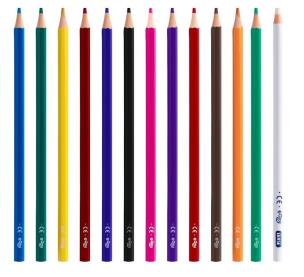 Opakowanie Kredki z gumką 12 kolorów EASY