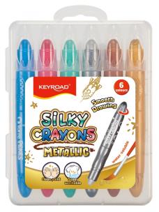 Opakowanie Kredki żelowe KEYROAD Metallic 6 kolorów