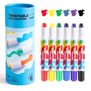 Opakowanie Kredki żelowe Silky wykręcane 6 kolorów