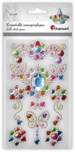 Opakowanie Kryształki samoprzylepne biżuteria dekory 10szt
