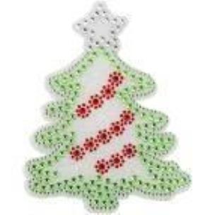 Opakowanie Kryształki samoprzylepne choinka 100x127mm