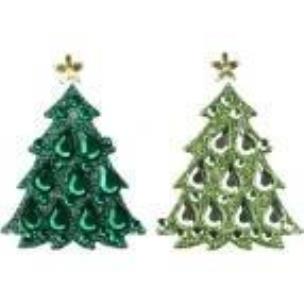 Opakowanie Kryształki samoprzylepne choinki 24x32mm 9szt