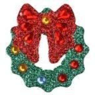 Opakowanie Kryształki samoprzylepne wianki 6szt