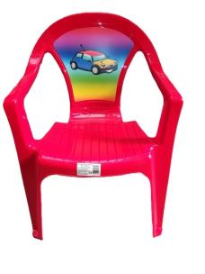 Krzesełko plastikowe czerwone. Wydawca: 3toysm. Multiszop.pl Opakowanie Krzesełko plastikowe czerwone