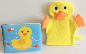 Opakowanie Książeczka kąpielowa z myjką - kaczuszka