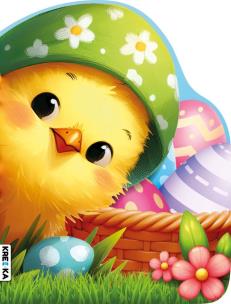 Okładka książki Książeczka kartonowa wielkanocny kurczak