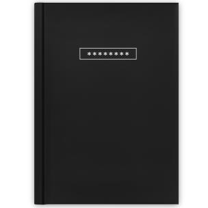 Opakowanie Książka haseł internetowych czarna