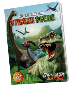 Opakowanie Książka z naklejkami A4 Dino