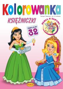 Okładka książki Księżniczki. Kolorowanka
